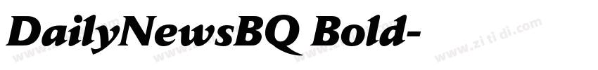 DailyNewsBQ Bold字体转换